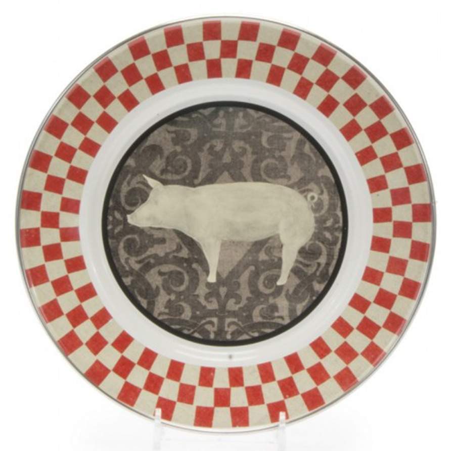 Farm To Table Enamelware Individual Sandwich Plate by Golden Rabbit Enamelware-1