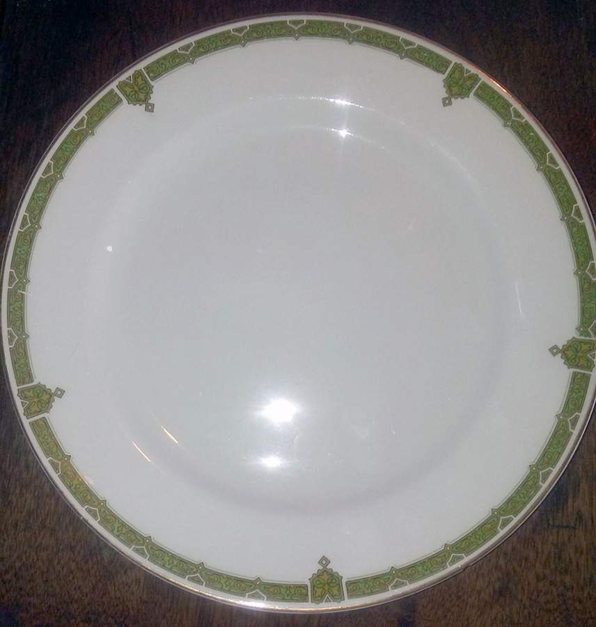 Green Falmouth Dinner Plate by Grindley-1