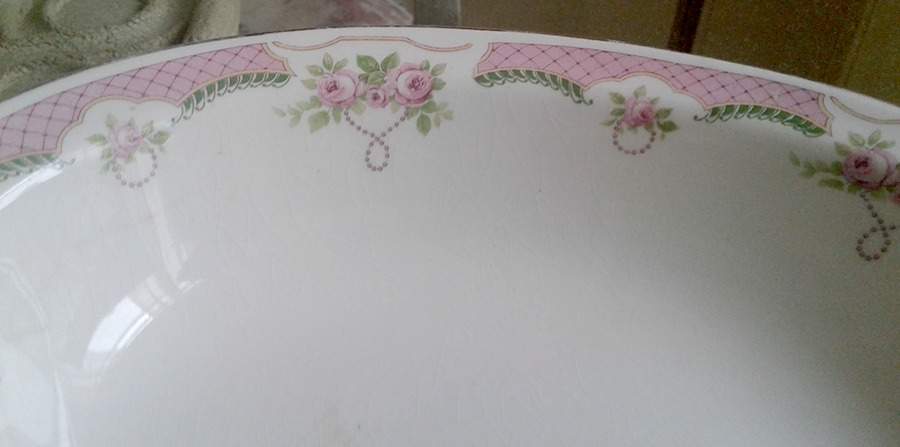Coniston Pink 8" Oval Vegetable Bowl by Grindley-1