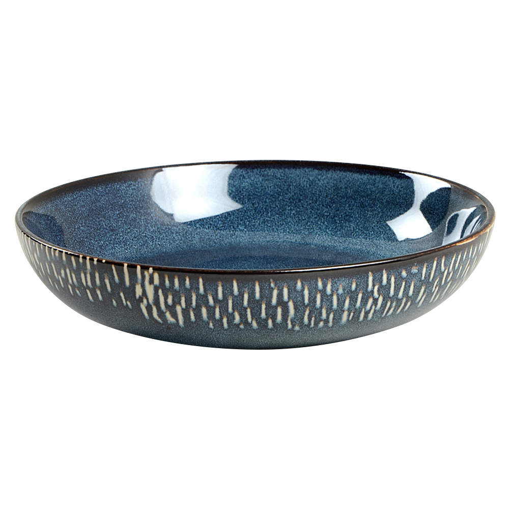 Matisse Cobalt Blue 8" Individual Pasta Bowl by Gibson Designs-1
