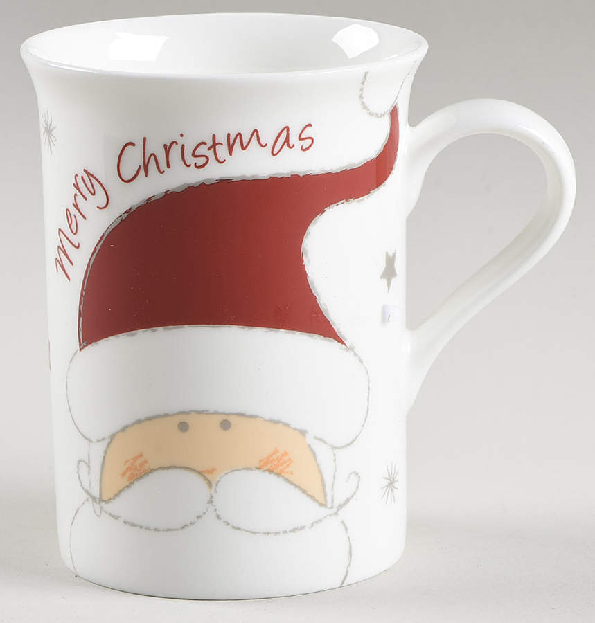 Santa and Snowman Mug by Gracie Bone China-1
