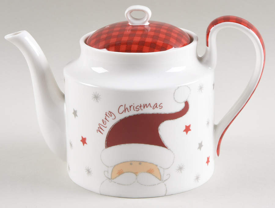 Santa and Snowman Teapot & Lid by Gracie Bone China-1