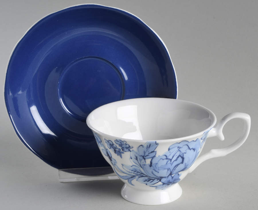 GCB13 Footed Cup & Saucer Set by Gracie Bone China-1