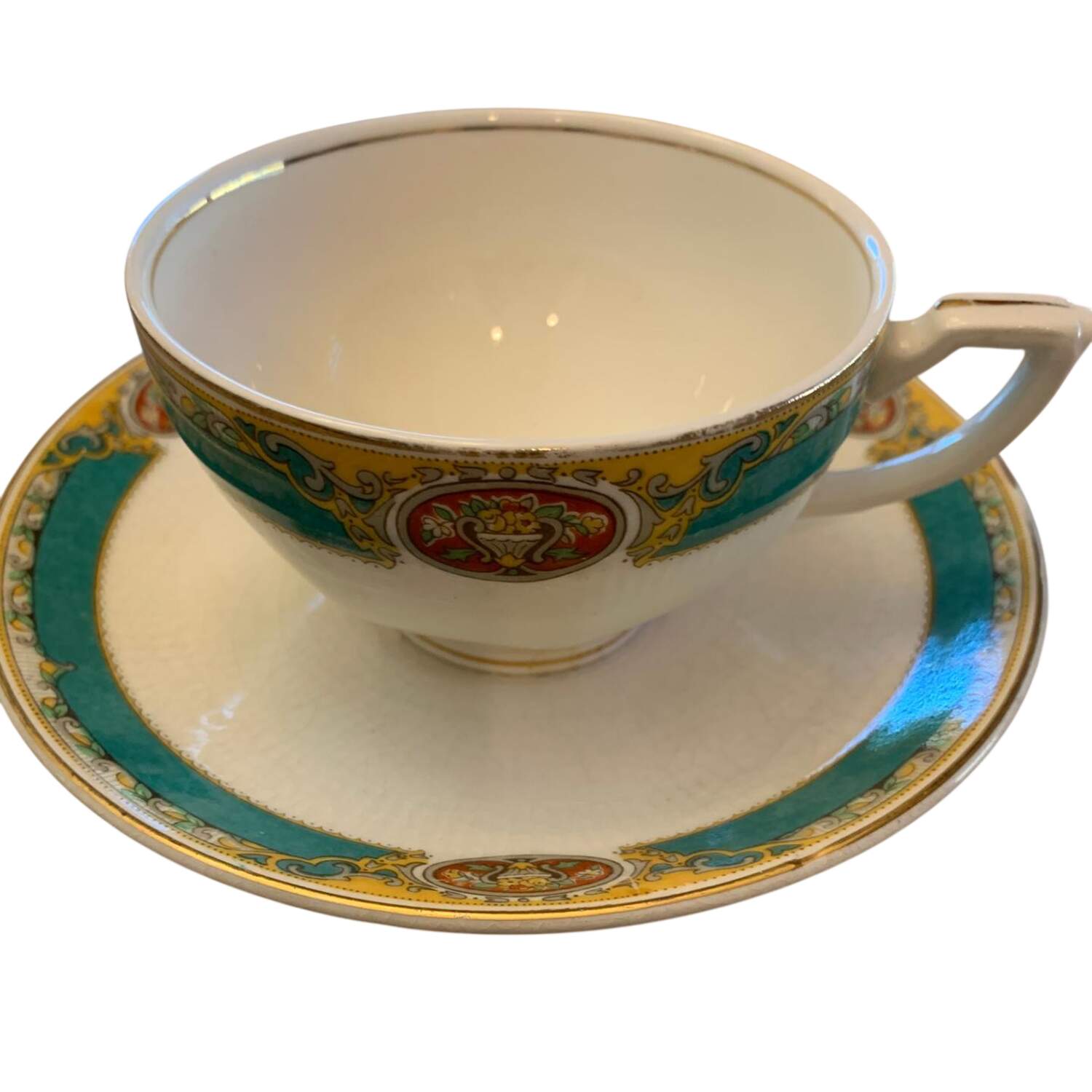 GRI503 Footed Cup & Saucer Set by Grindley-1