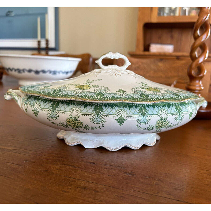 Woodville Oval Covered Vegetable by Grindley-1