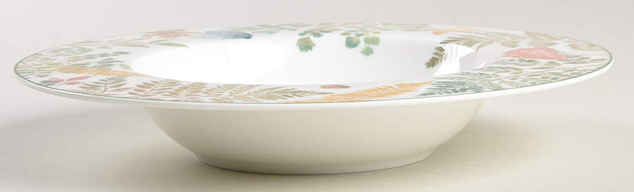 Forest Mushroom Rim Soup Bowl by Gracie Bone China-1