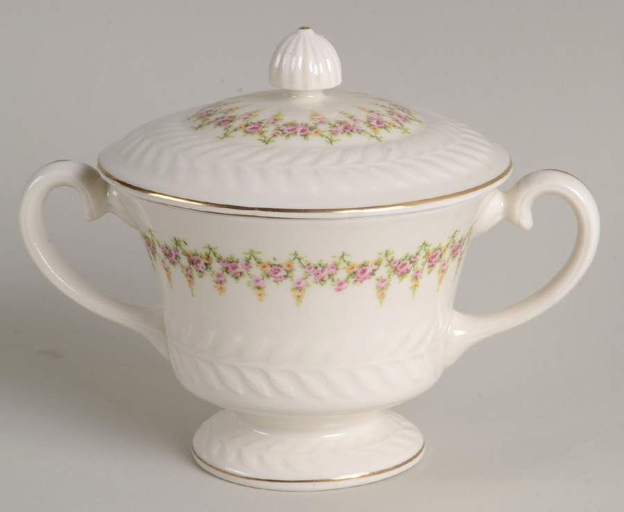 Ashley (Regent's Park Shape) Sugar Bowl & Lid by Haviland-1
