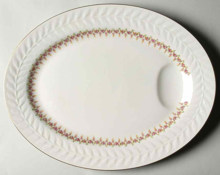 Ashley (Regent's Park Shape) 14" Oval Serving Platter by Haviland-1
