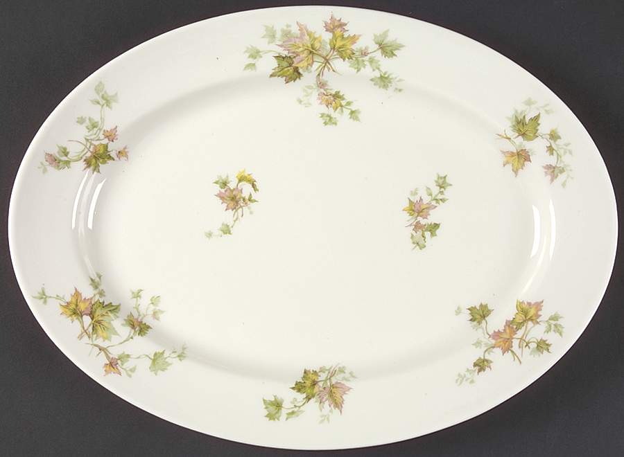 Autumn Leaf (No Trim) 13" Oval Serving Platter by Haviland-1