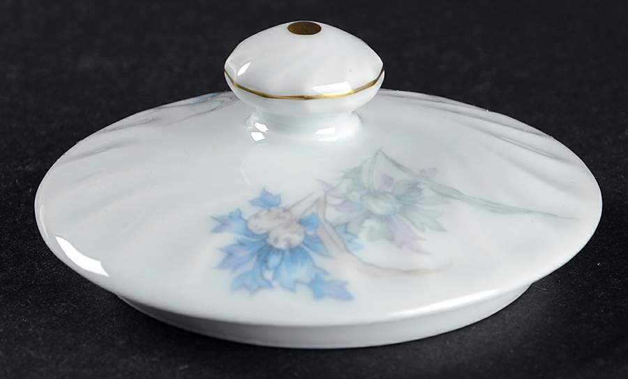 Bergere (Blue Flowers, Gold Verge) Lid for Sugar Bowl by Haviland-1