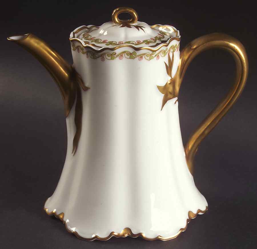 Clover Leaf Small Teapot & Lid by Haviland-1