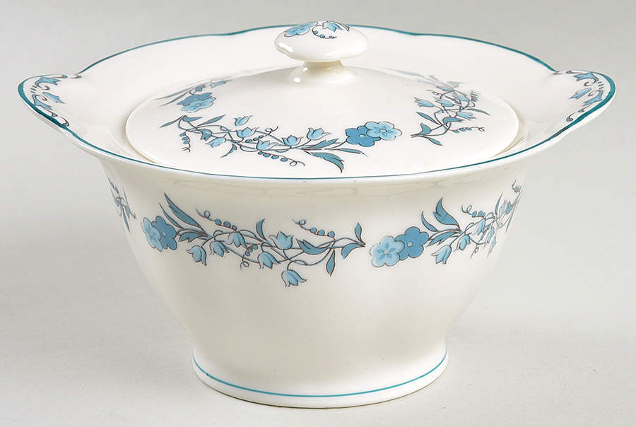 Coronation Sugar Bowl & Lid by Haviland-1