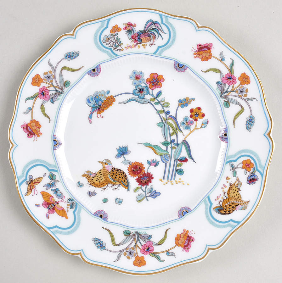 Golden Quail Salad Plate by Haviland-1
