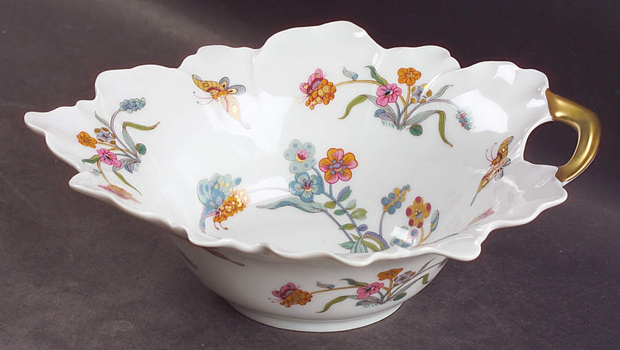 Golden Quail 8" Leaf Bowl by Haviland-1