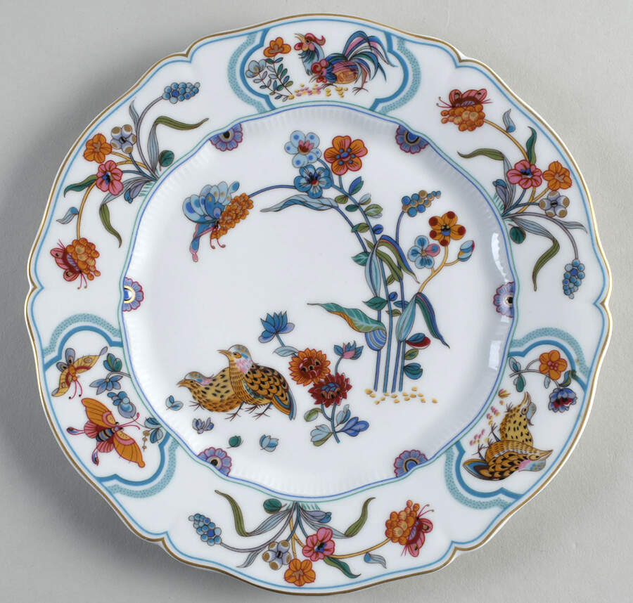 Golden Quail Dinner Plate by Haviland-1