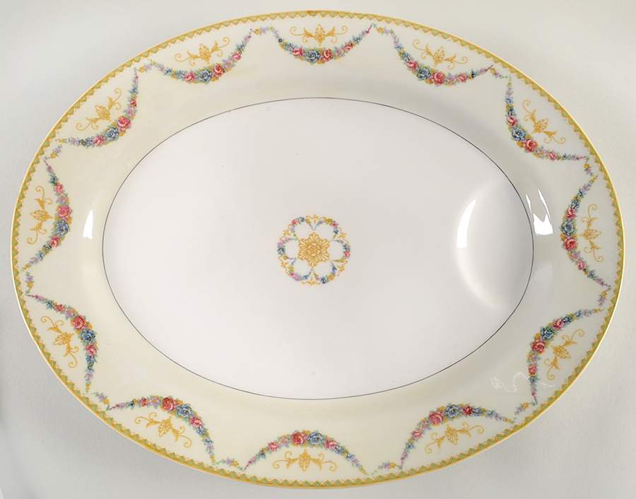 H14 15" Oval Serving Platter by Haviland-1