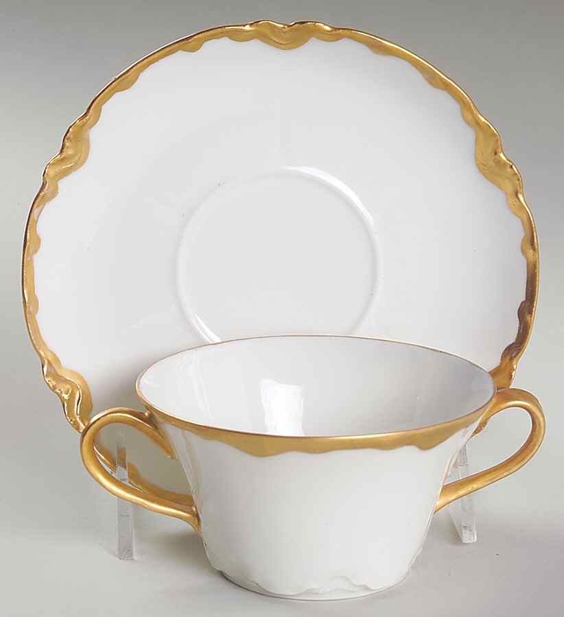 H526 Flat Bouillon Cup & Saucer by Haviland-1