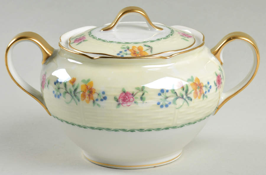Liberty Sugar Bowl & Lid by Haviland-1