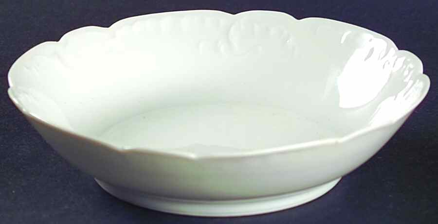 Marseille (All White) Fruit/Dessert (Sauce) Bowl by Haviland-1
