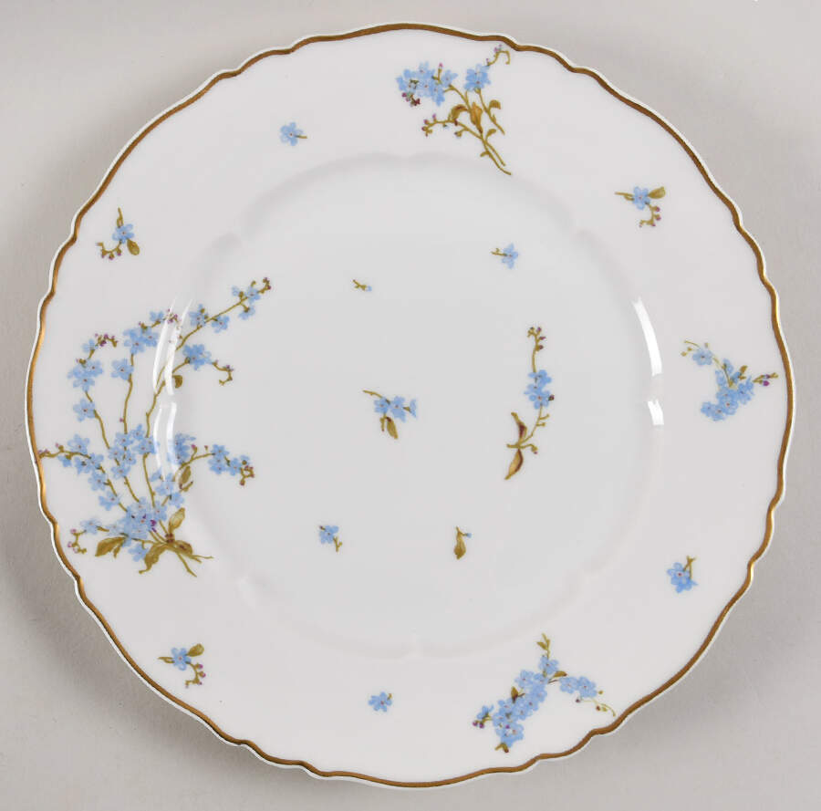 Montmery (Forget Me Nots) Dinner Plate by Haviland-1