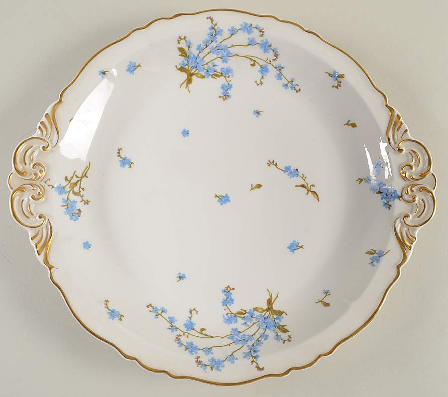Montmery (Forget Me Nots) 13" Chop Plate (Round Platter) by Haviland-1