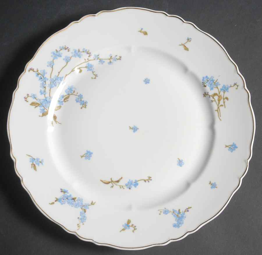 Montmery (Forget Me Nots) Dinner Plate by Haviland-1