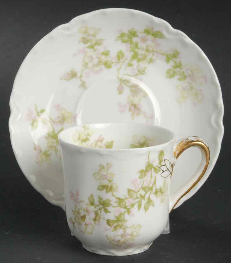 Montebello Flat Demitasse Cup & Saucer Set by Haviland-1