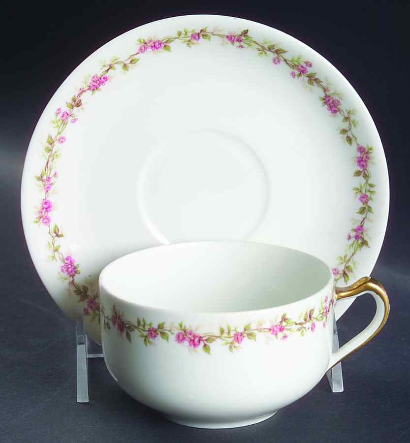 The Oporto Flat Cup & Saucer Set by Haviland-1