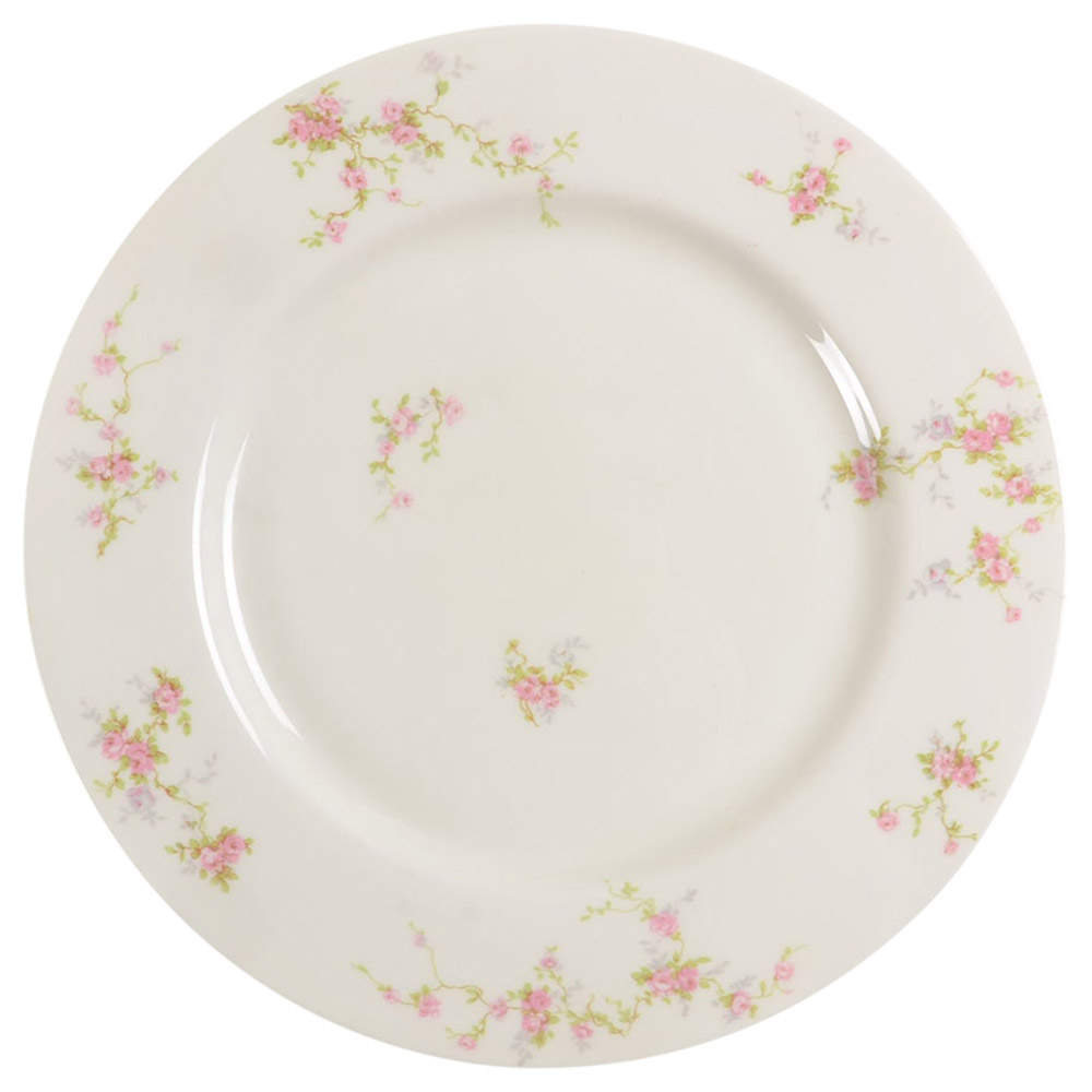 Pink Spray Dinner Plate by Haviland-1