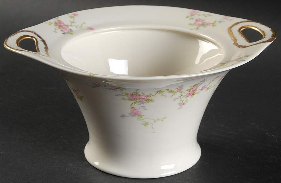 Pink Spray Sugar Bowl No Lid by Haviland-1