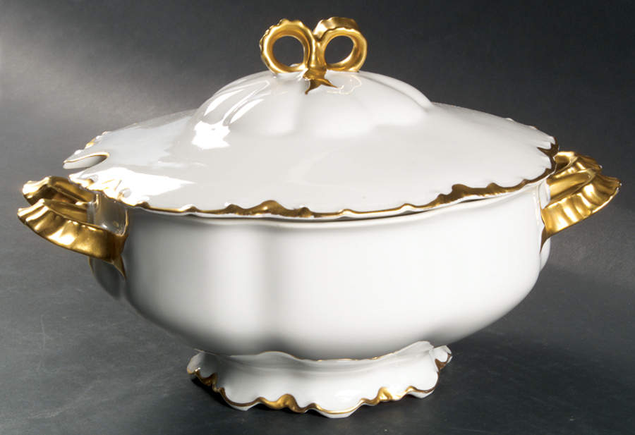 Ranson (Gold Trim) Tureen & Lid by Haviland-1