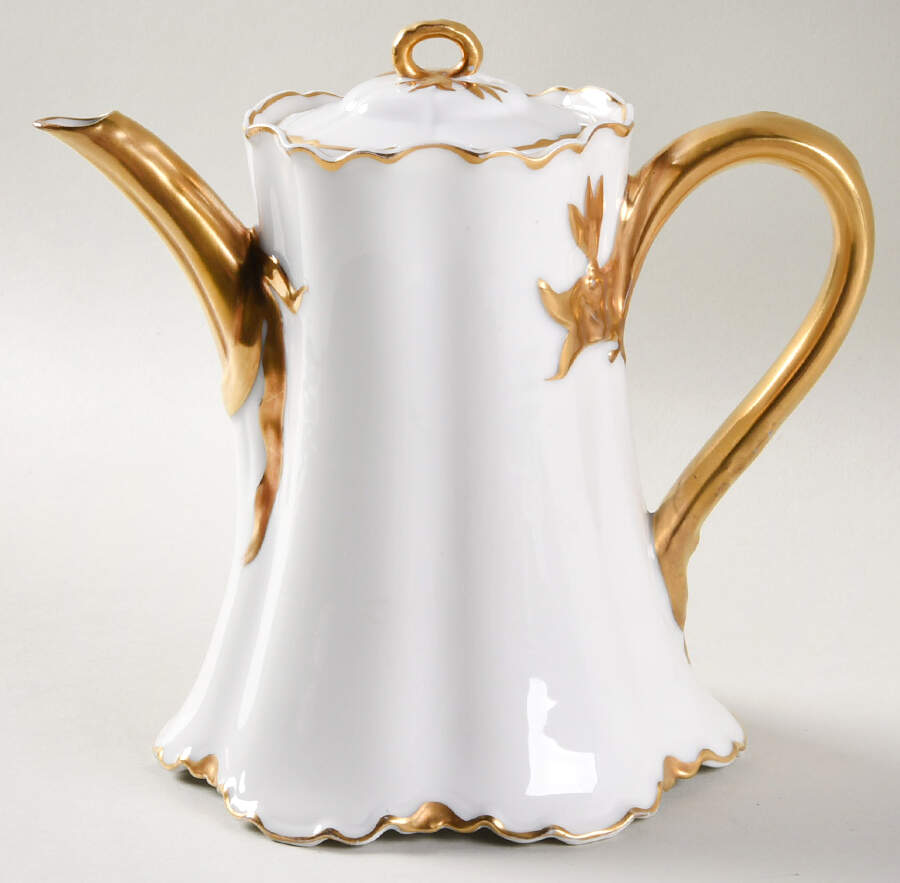 Ranson (Gold Trim) Small Teapot & Lid by Haviland-1