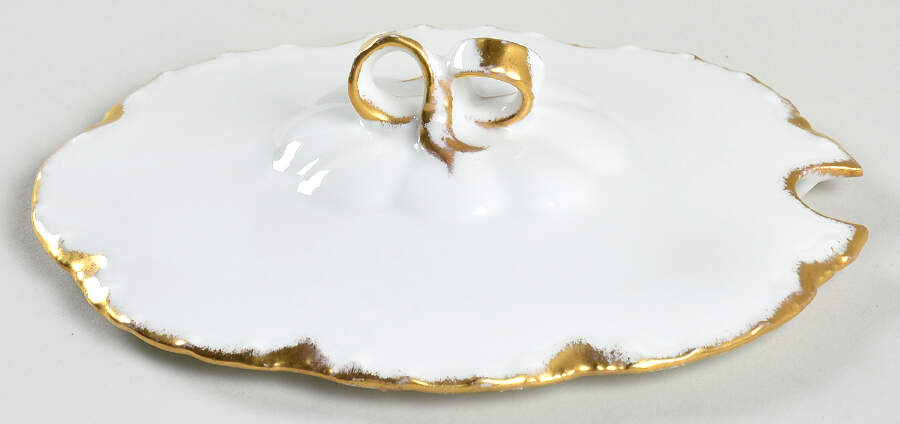 Ranson (Gold Trim) Lid for Gravy Boat by Haviland-1