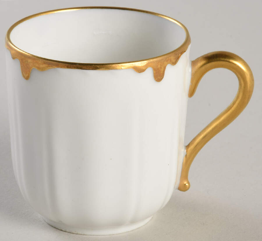 Ranson (Gold Trim) Flat Demitasse Cup by Haviland-1