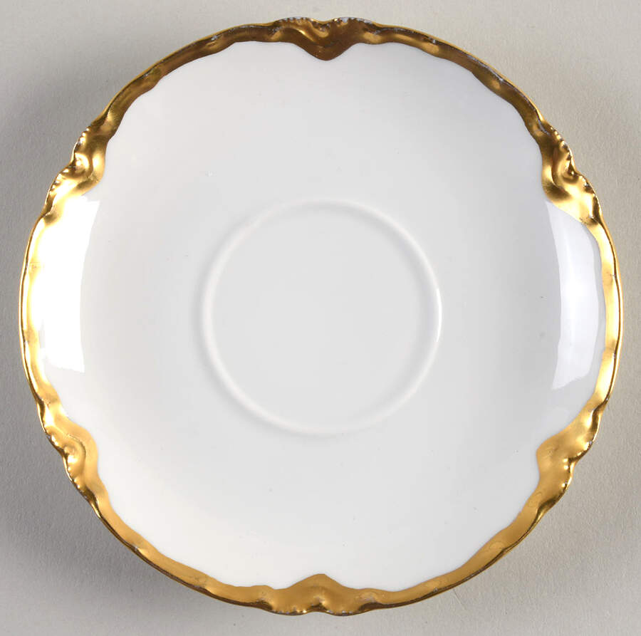Ranson (Gold Trim) Saucer for Bouillon Soup by Haviland-1