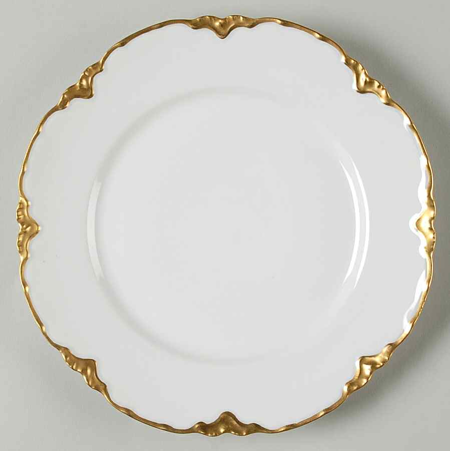 Ranson (Gold Trim) Luncheon Plate by Haviland-1