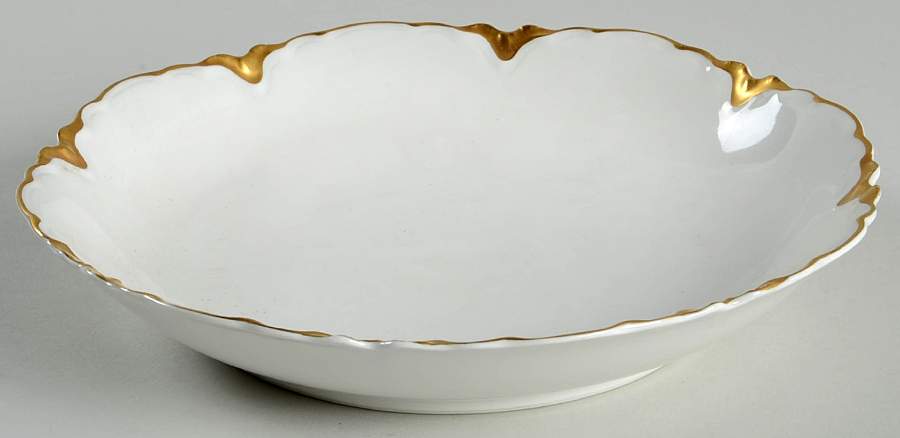 Ranson (Gold Trim) Large Coupe Soup Bowl by Haviland-1