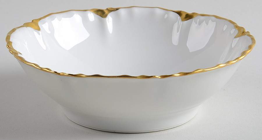 Ranson (Gold Trim) Oatmeal Bowl by Haviland-1