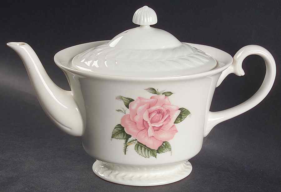 Regents Park Rose Teapot & Lid by Haviland-1