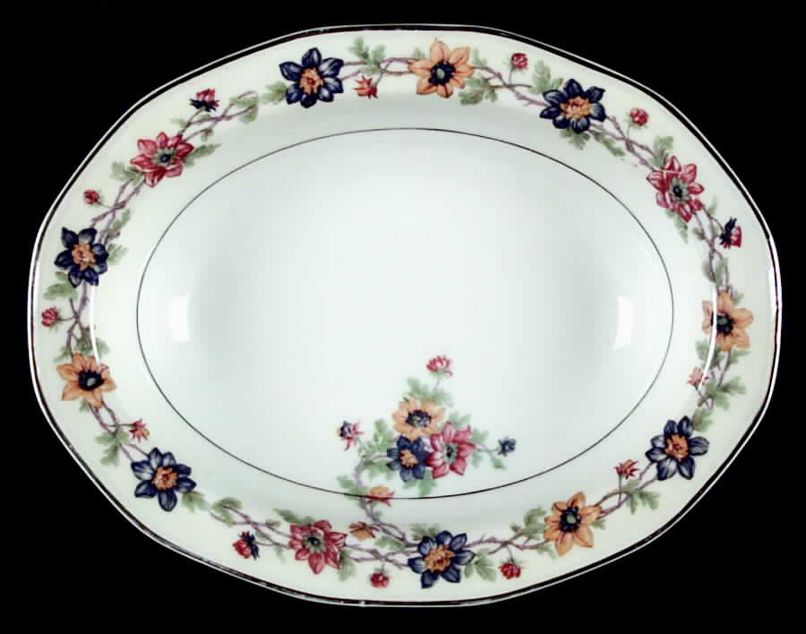 Saumur 9" Oval Vegetable Bowl by Haviland-1