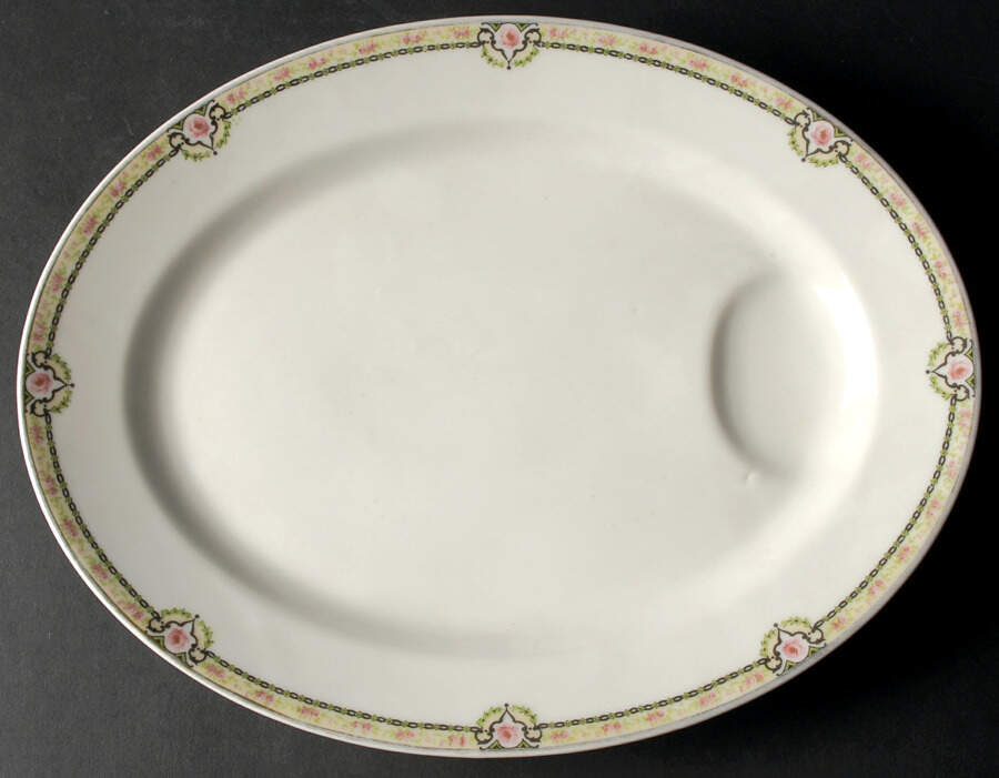 Schleiger 1257 13" Oval Serving Platter by Haviland-1