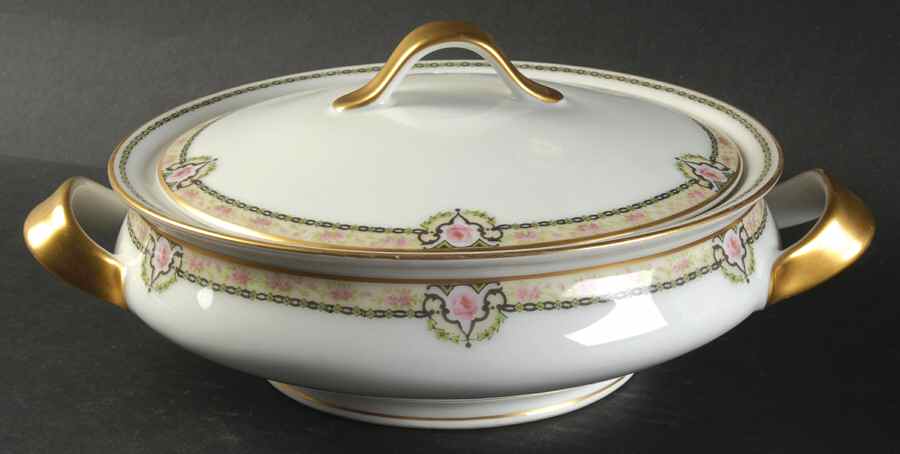Schleiger 1257 Round Covered Vegetable by Haviland-1