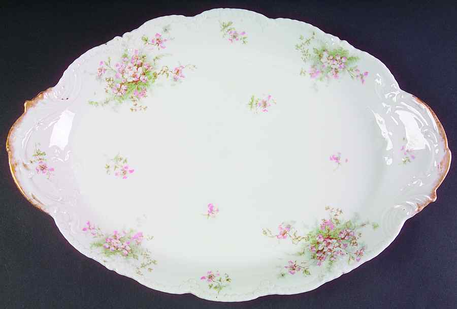 Schleiger 146M 16" Oval Serving Platter by Haviland-1