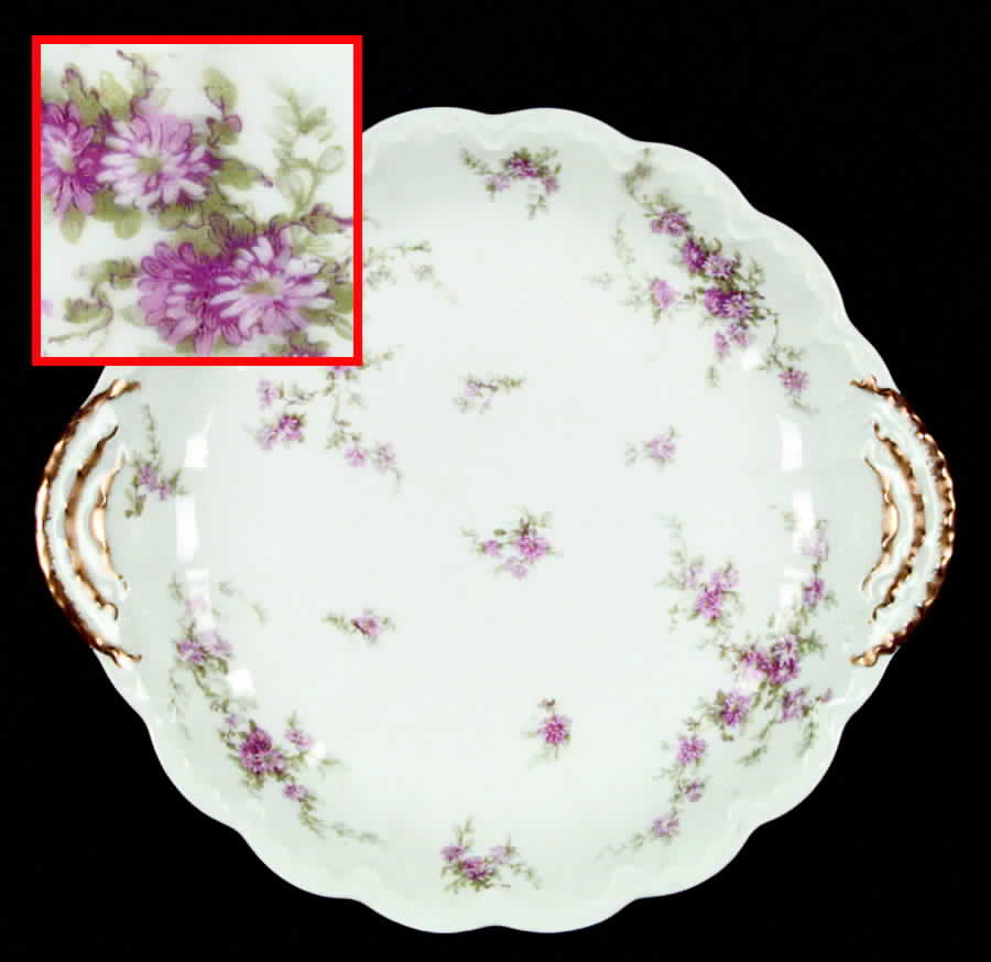Schleiger 151a Handled Cake Plate by Haviland-1