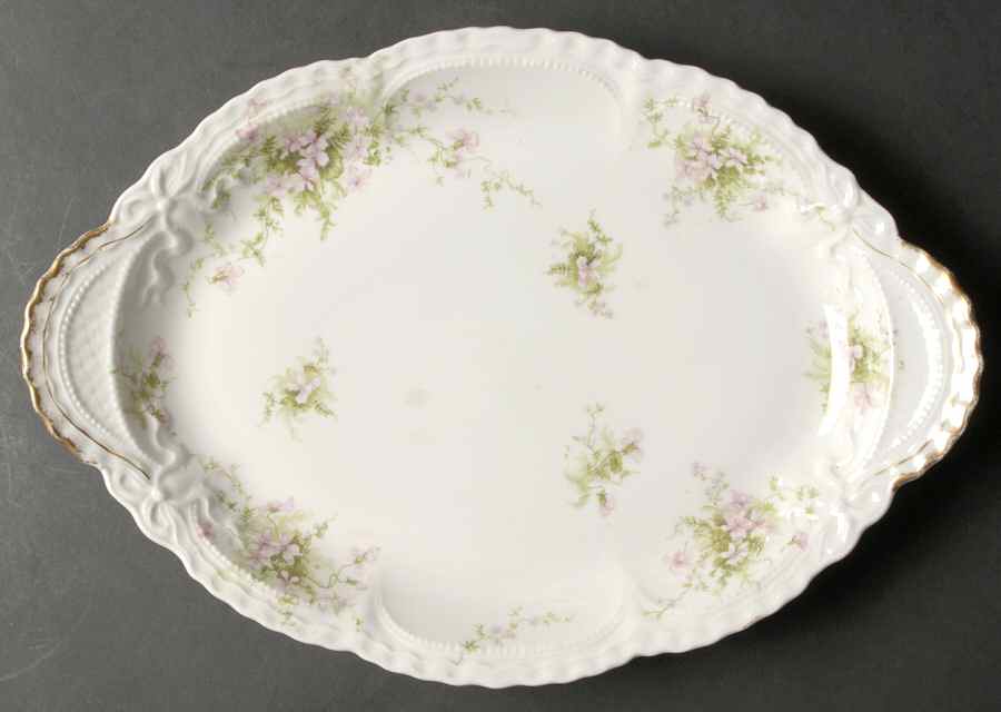 Schleiger 157c 14" Oval Serving Platter by Haviland-1