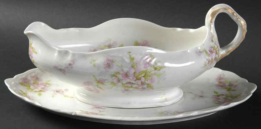 Schleiger 162d Gravy Boat & Underplate by Haviland-1