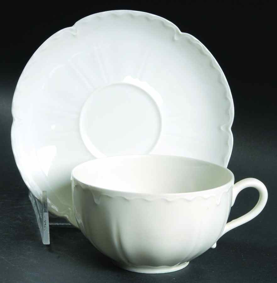Schleiger 2&13 Flat Cup & Saucer Set by Haviland-1
