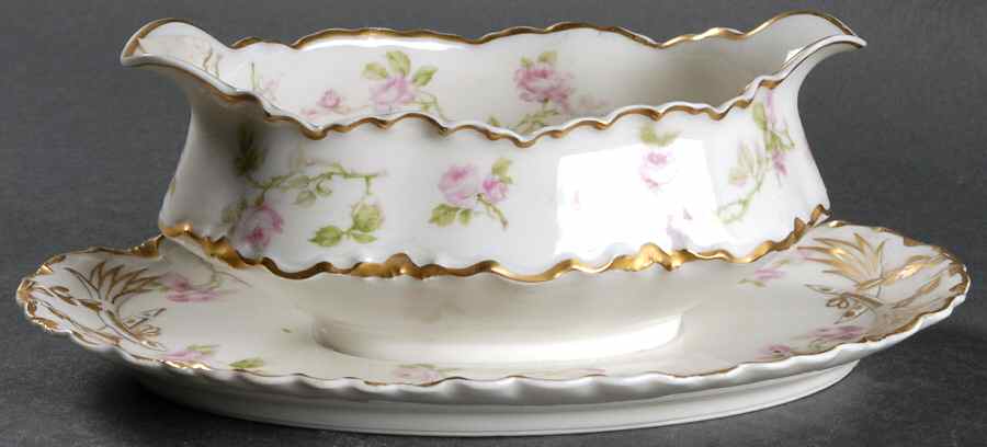 Schleiger 31 Gravy Boat with Attached Underplate by Haviland-1
