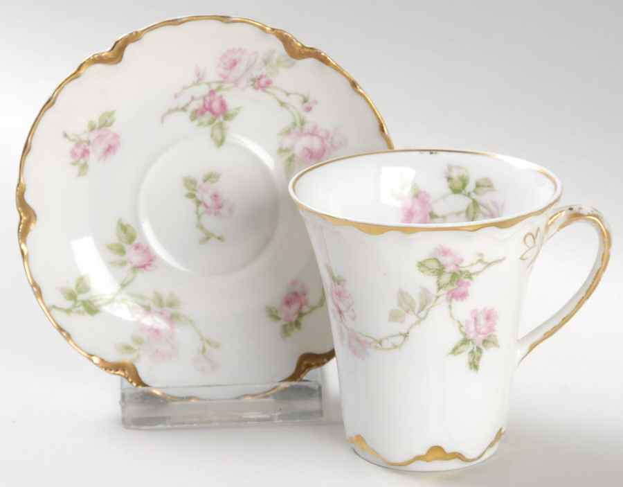 Schleiger 31 Flat Demitasse Cup & Saucer Set by Haviland-1