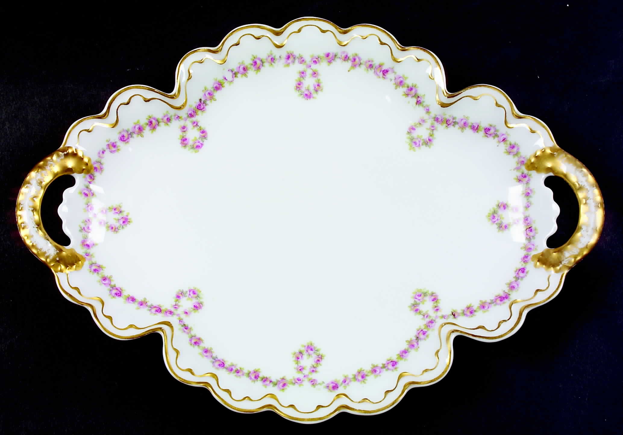 Schleiger 319 12" Oval Serving Platter by Haviland-1
